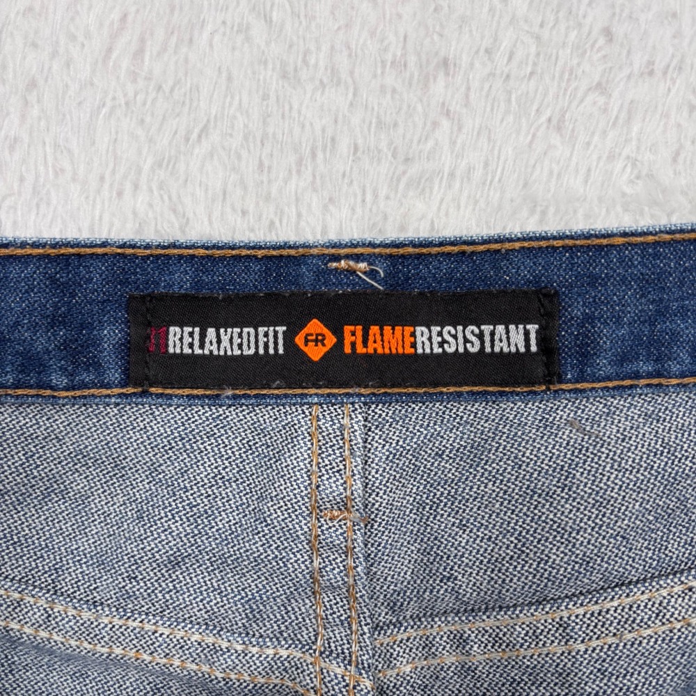 Wrangler FR Jeans Mens 40x32 Blue Relaxed Fit Flame Resistant NFPA 2112 Workwear - Picture 5 of 13
